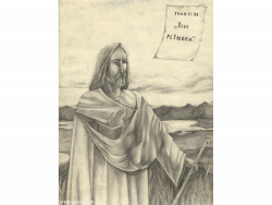 Isus. Jessus (pen, 30x21 cm.)