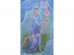 Femeie se roaga. Prayer woman (tempera, 70x42 cm.)