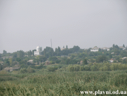 Satul Barta (Plavni) vedere dinspre lacul Ialpug. Сіло Плавні Одеської області.