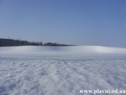 Satul Barta iarna 2012. Lacul Ialpug