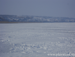 Satul Barta iarna 2012. Lacul Ialpug