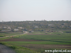 Satul Barta (Plavni) vedere din partea de nord. Село Плавни с северной стороны.