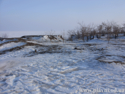 Satul Barta iarna 2012. Lacul Ialpug